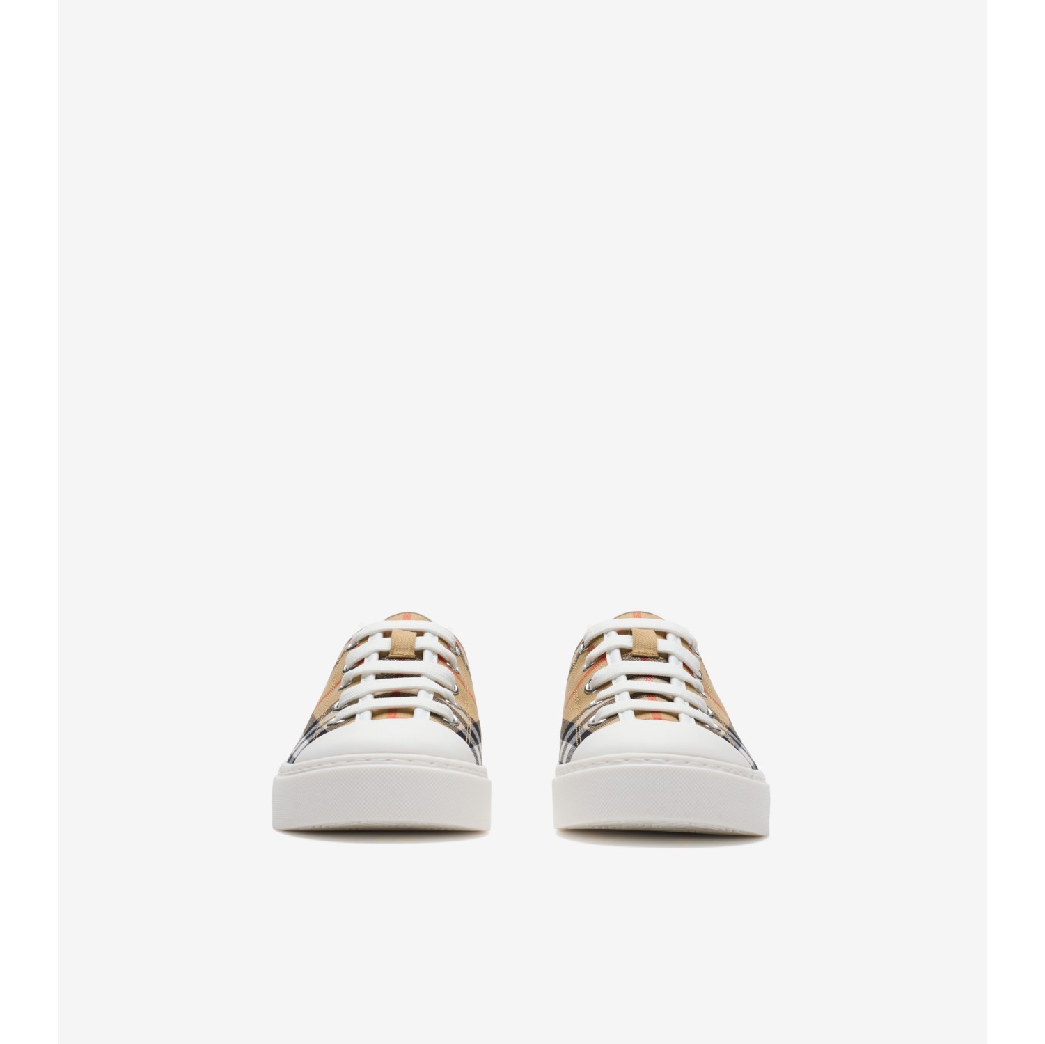 格纹棉质运动鞋