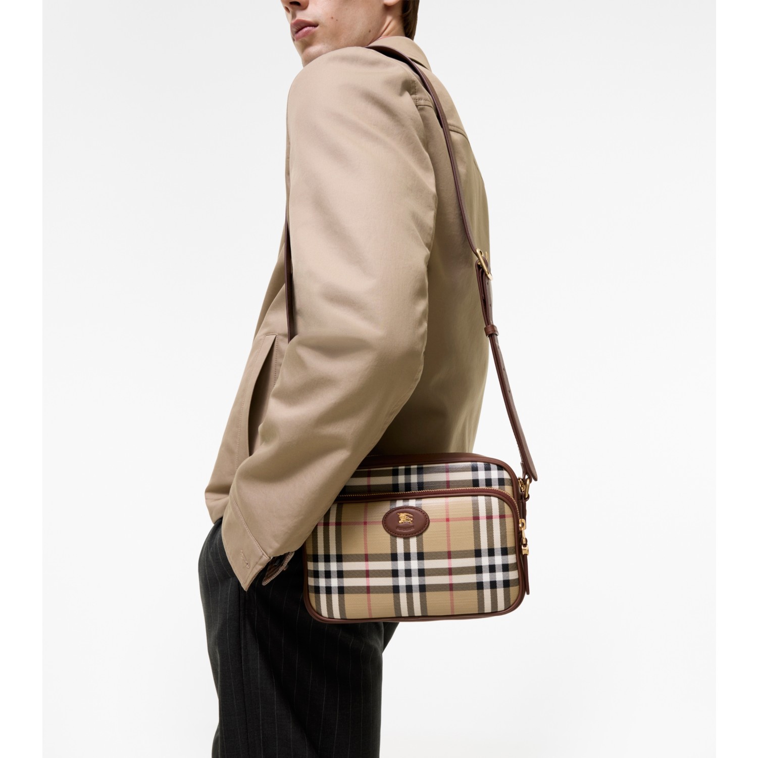 格纹 Pocket 斜背包