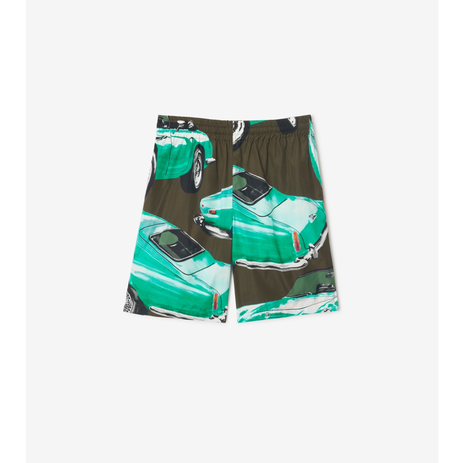 汽车印花棉府绸短裤