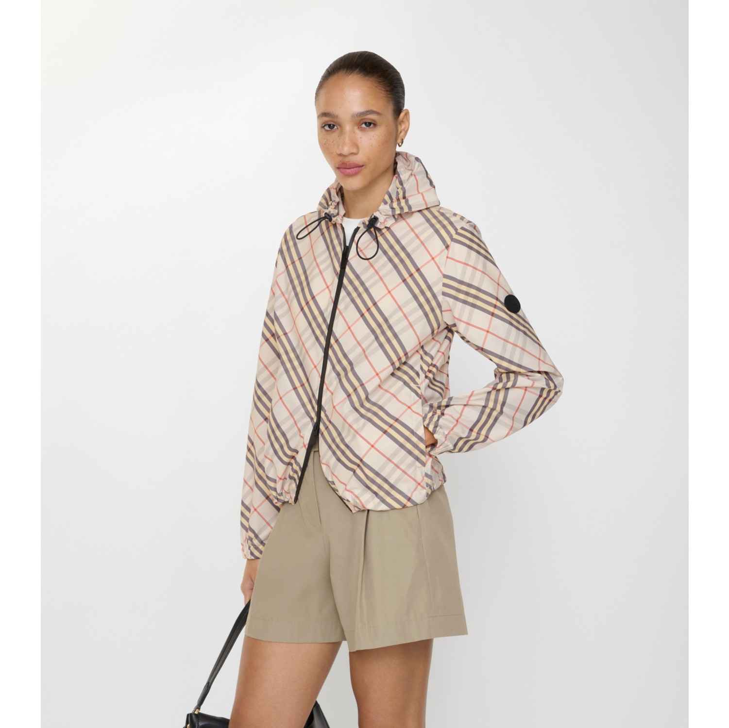 格纹 Salcombe 连帽外套