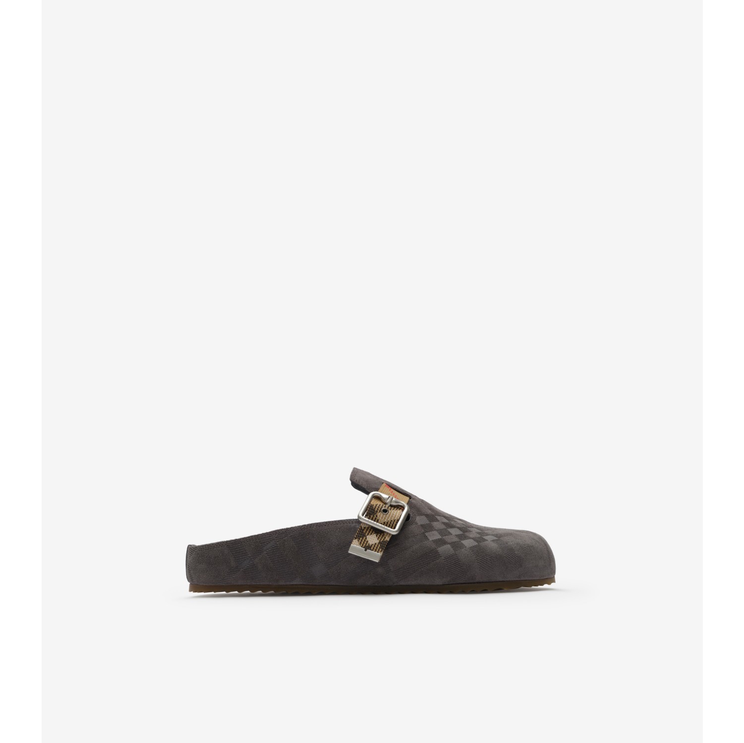 格纹反绒面革 Urchin 拖鞋