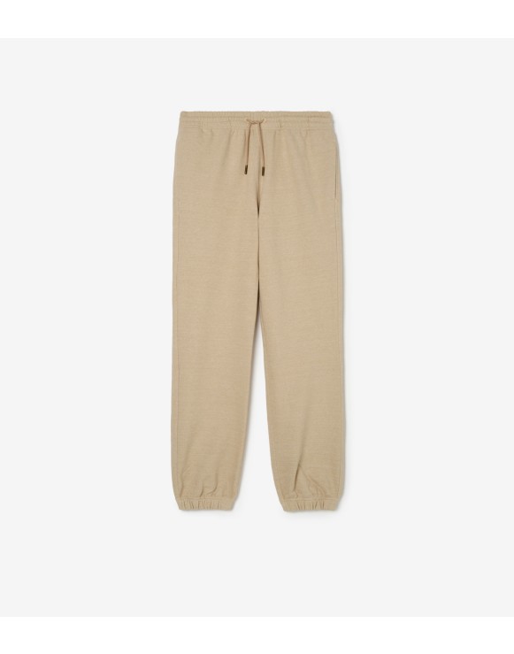 景观标签棉质慢跑裤