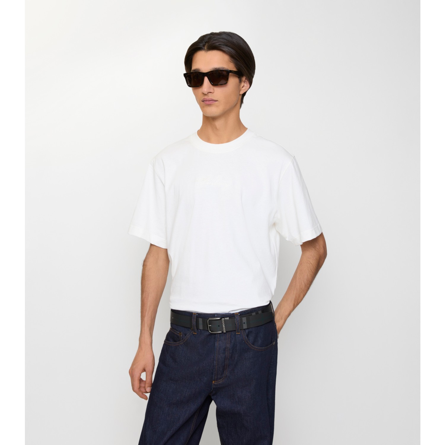 双面两用格纹针扣腰带