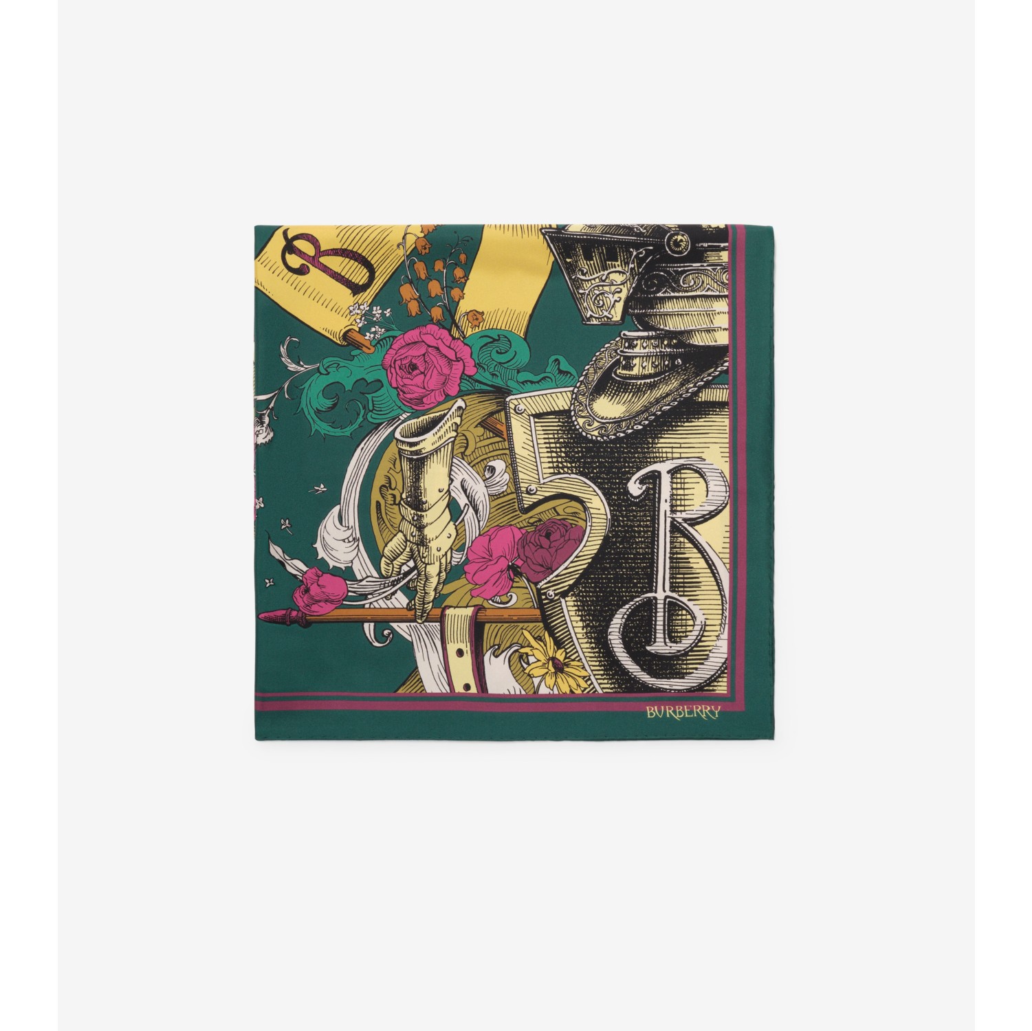 蚀刻风格骑士丝巾