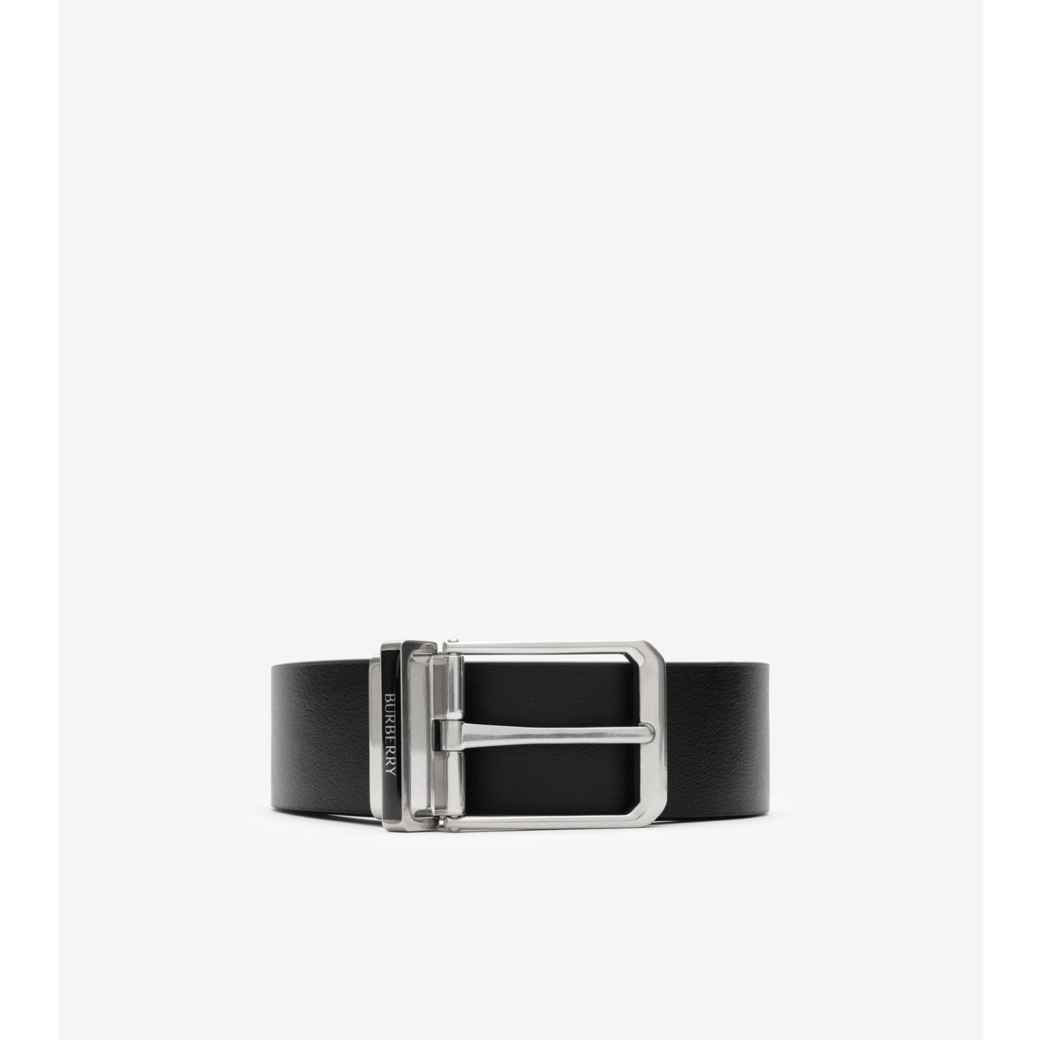 双面两用皮革 Enamel 徽标腰带