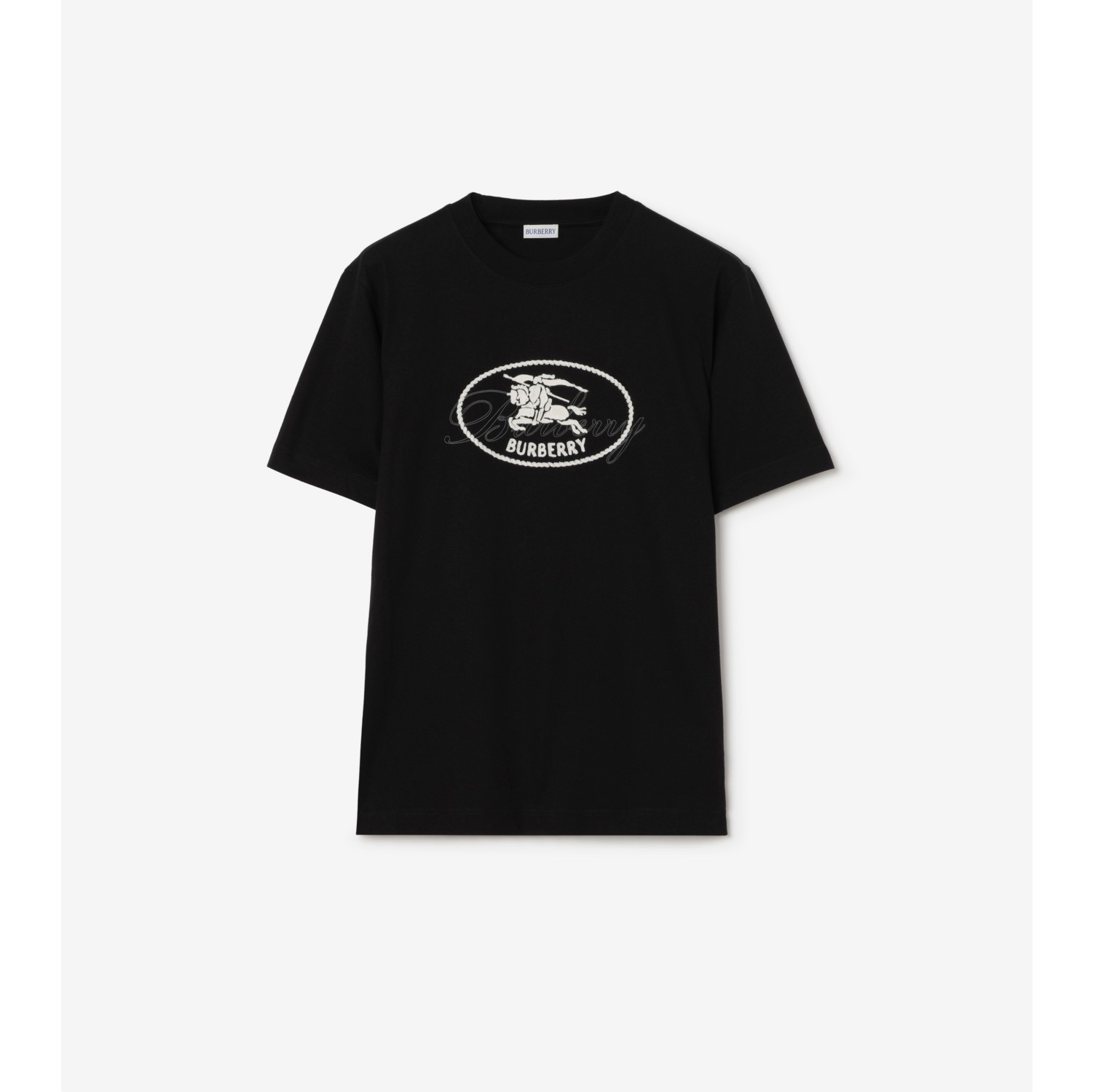 骑士印章棉质 T 恤衫