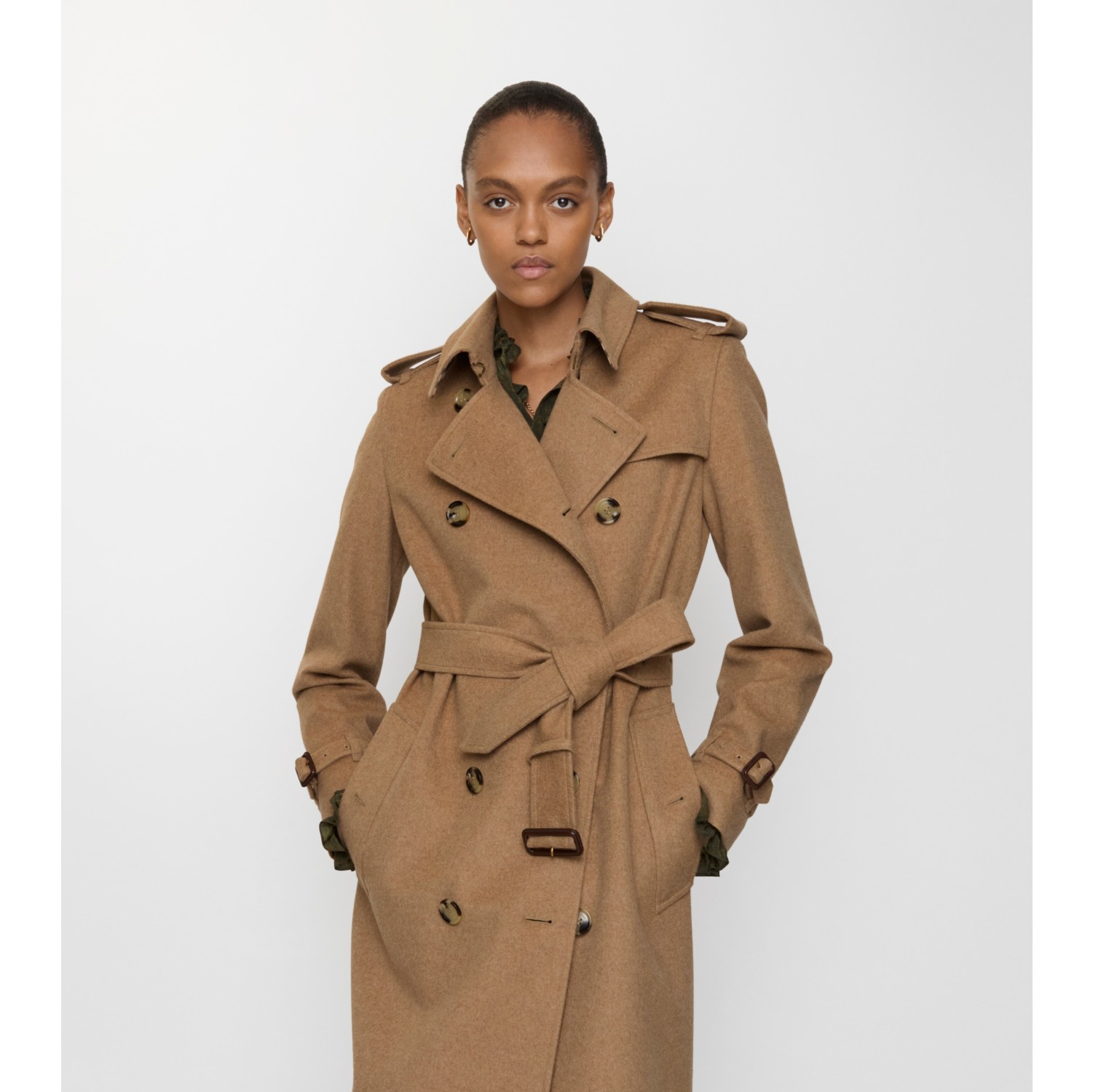 肯辛顿版型 – 长款羊绒 Trench 风衣