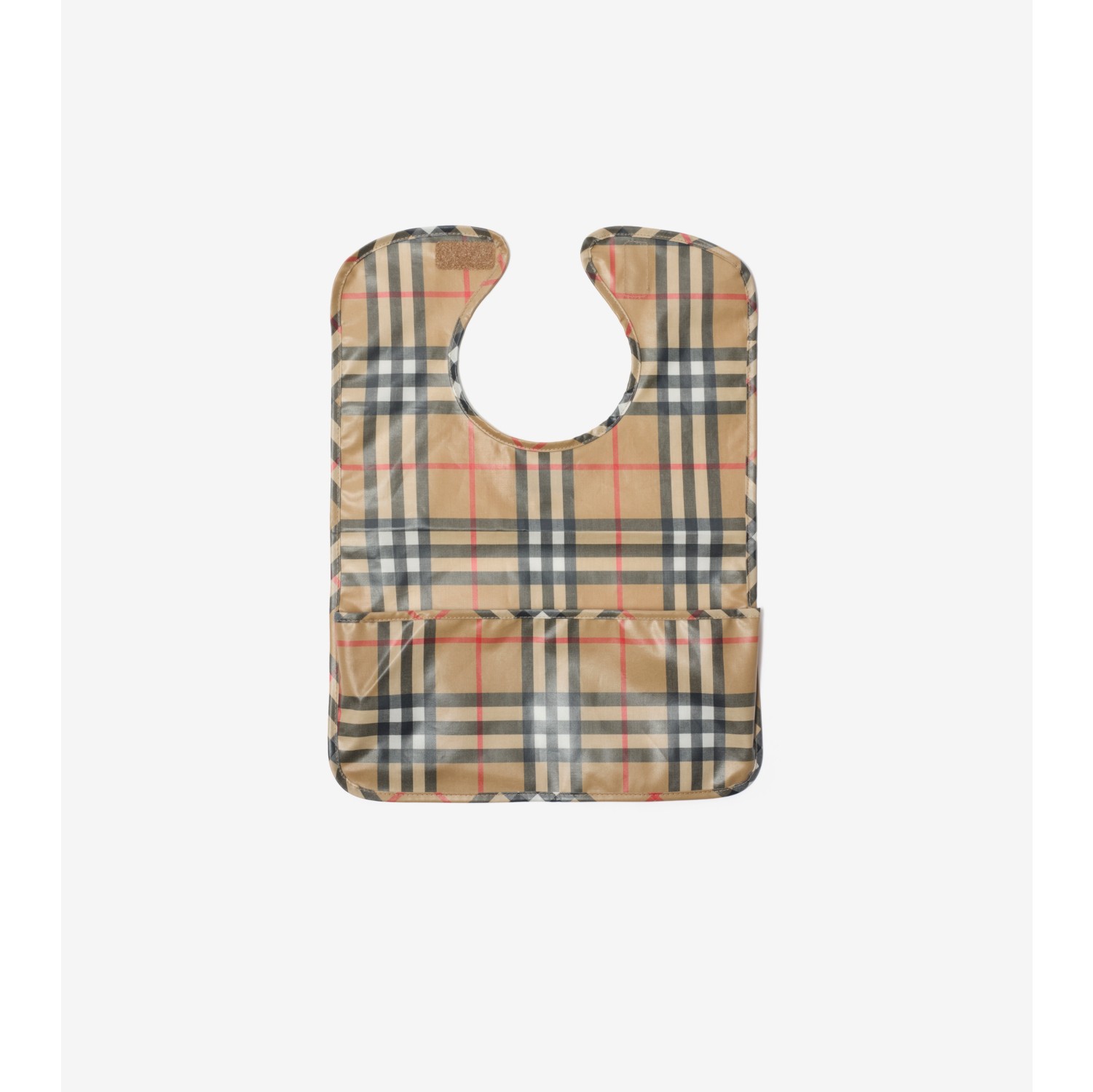 格纹涂层棉质围兜