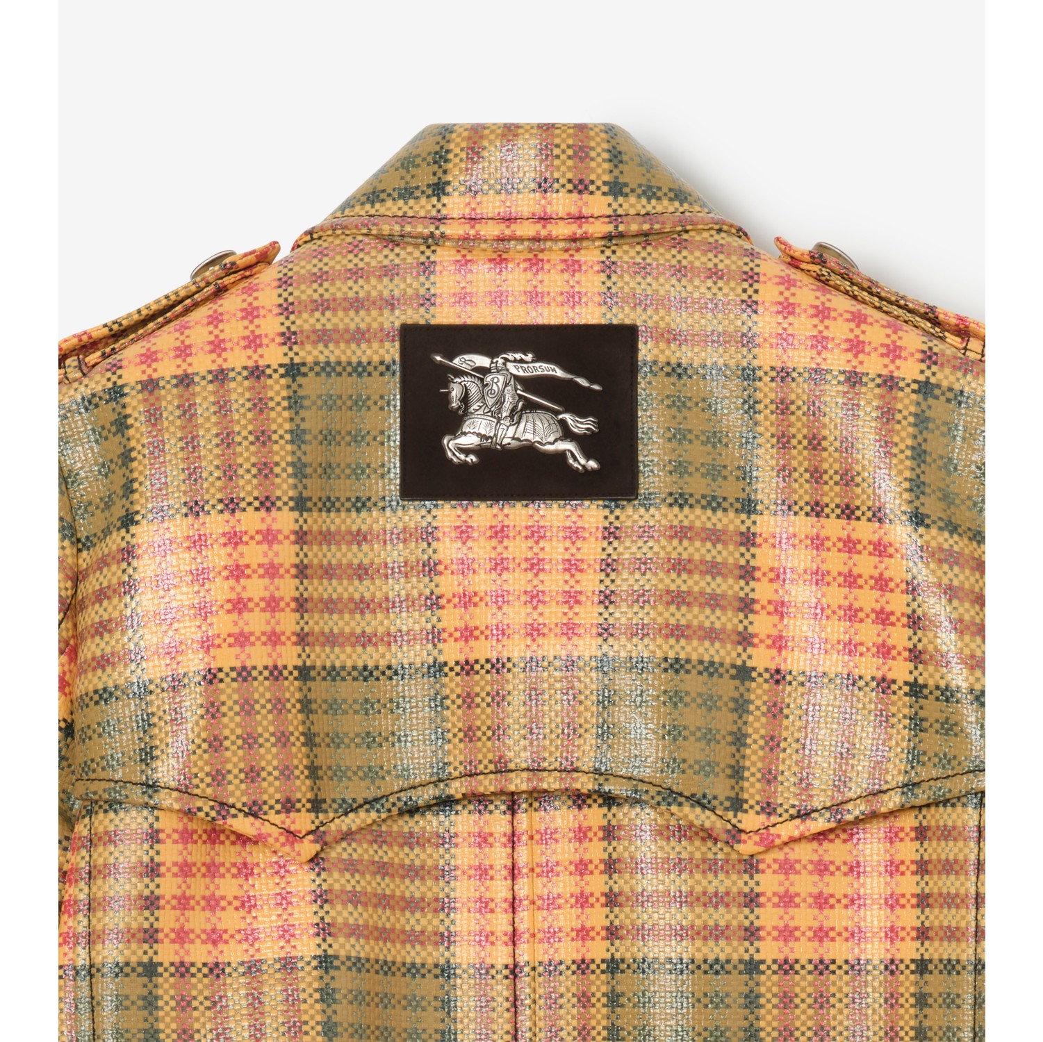 格纹涂层酒椰纤维质感短款 Summerside Trench 风衣