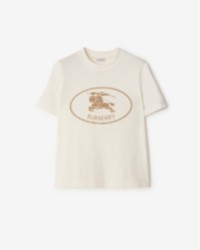 Burberry盛夏乐章宣传大片，粉笔白骑士印章棉质T恤衫出镜