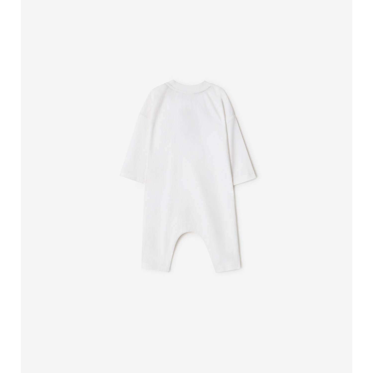 马术骑士徽标格纹棉质连体裤