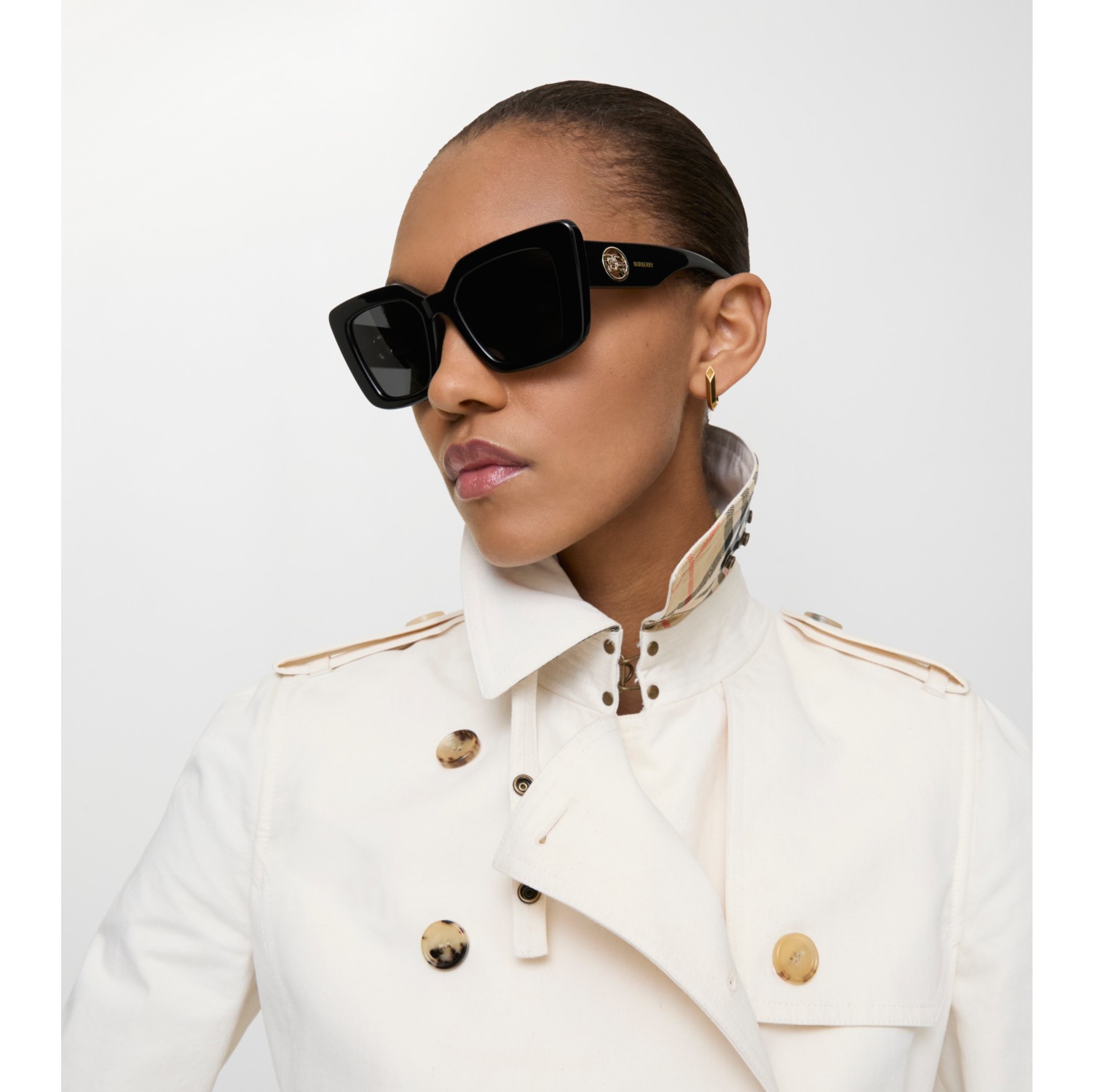 马术骑士徽标猫眼太阳眼镜