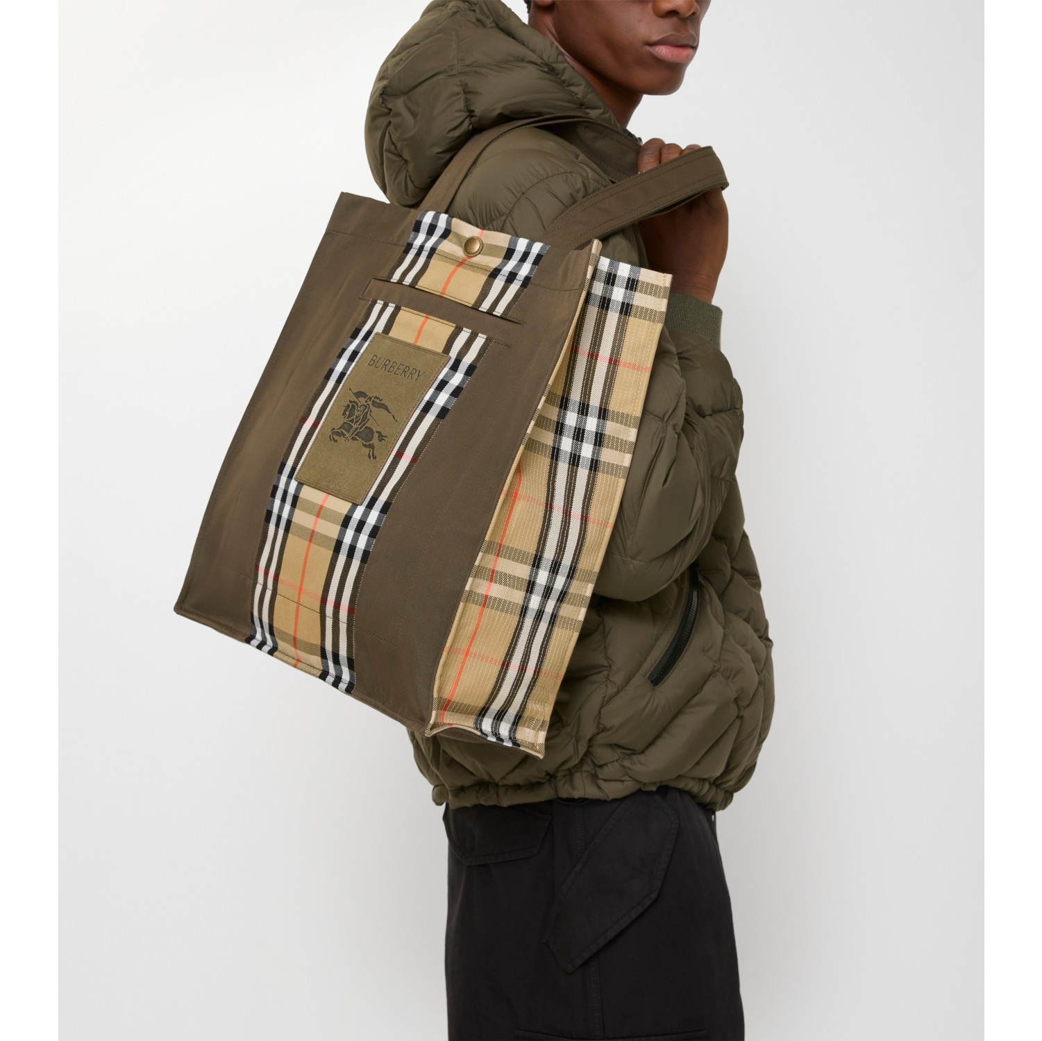 格纹 Trench 托特包