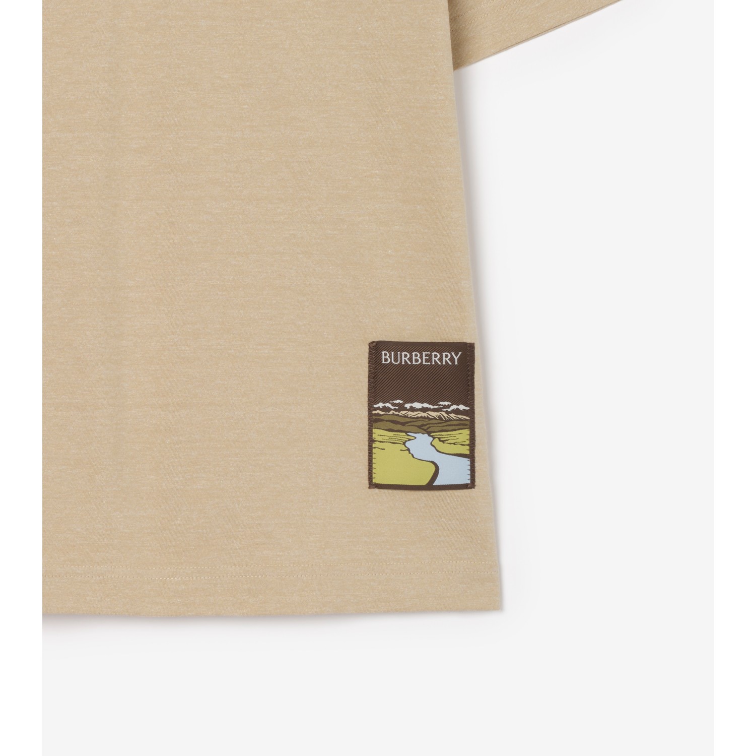 景观标签棉质 T 恤衫