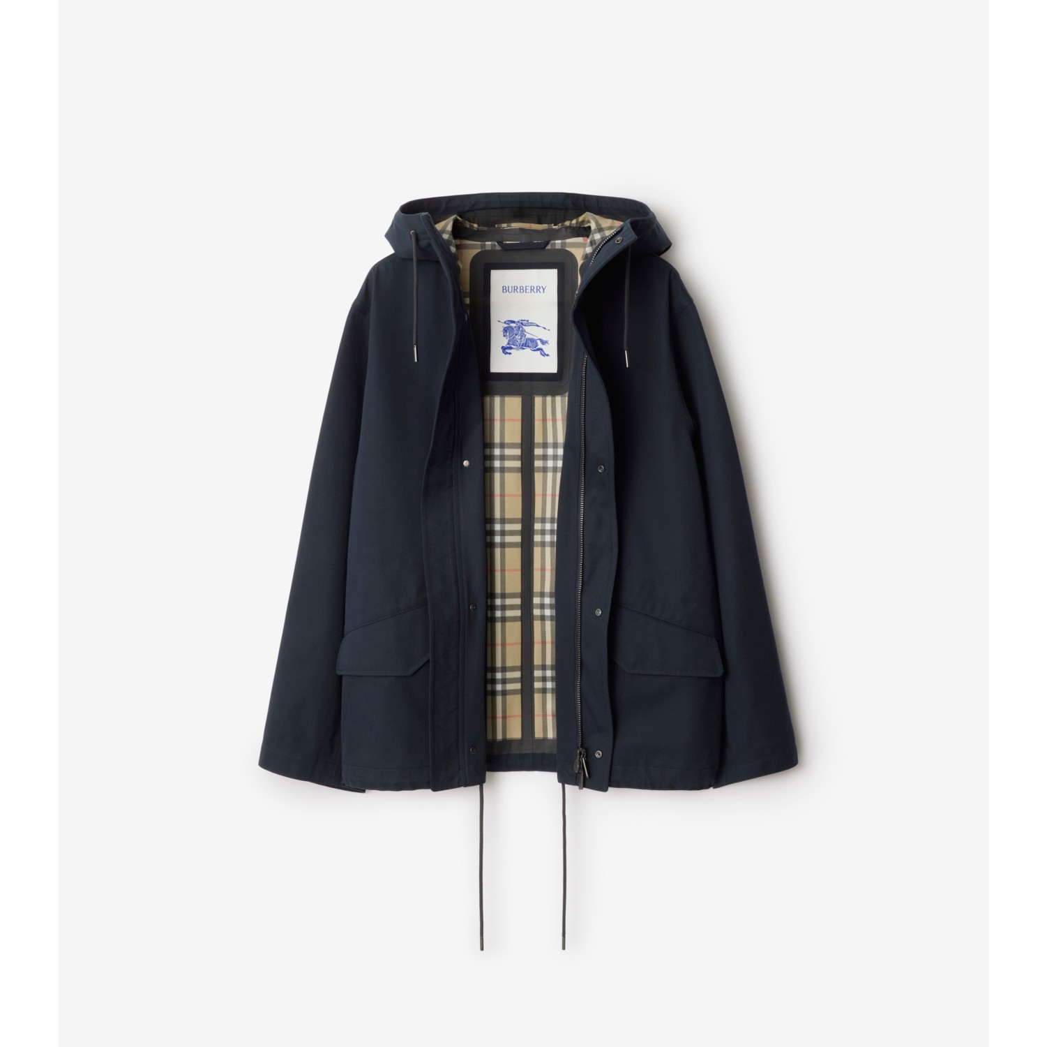 短款接合嘎巴甸风雪大衣