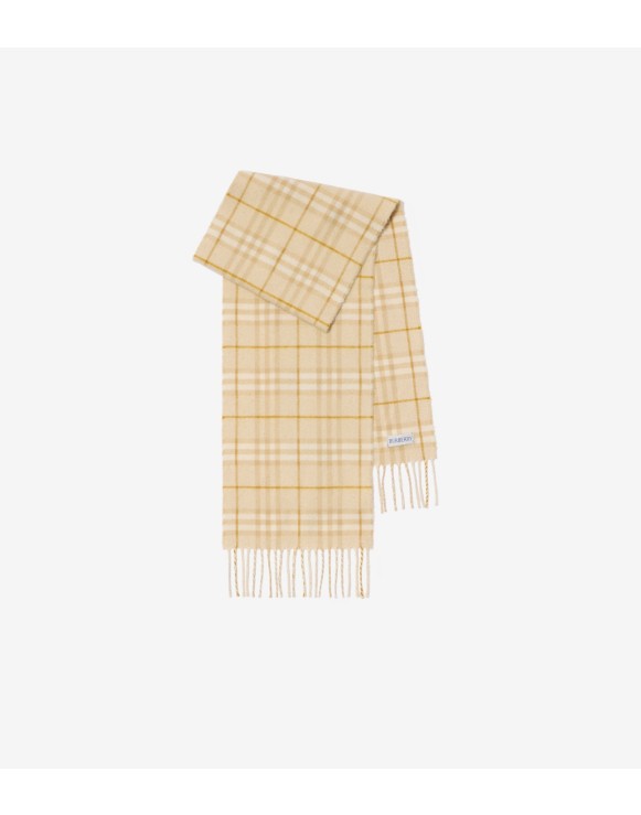 格纹羊绒混纺围巾