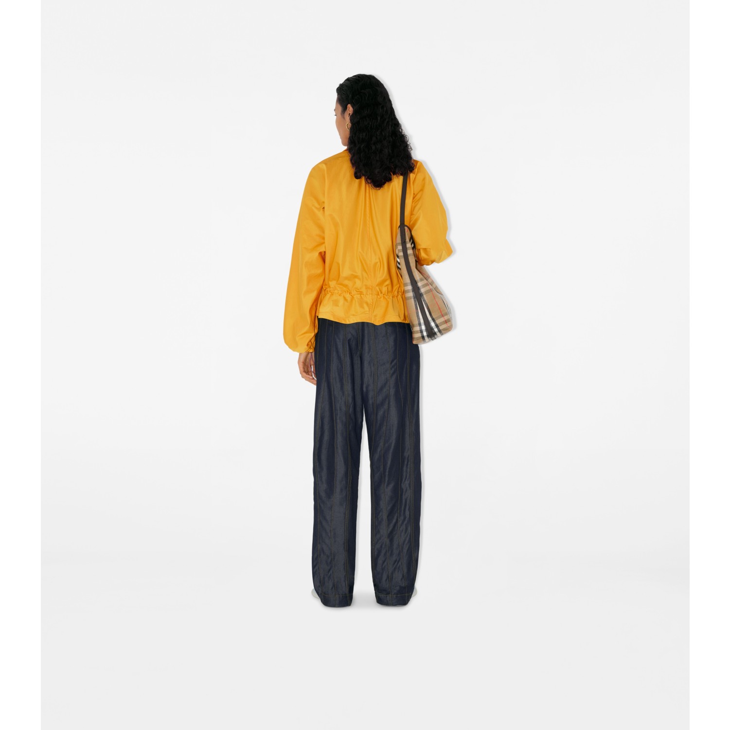 丝缎连帽 Trench 外套