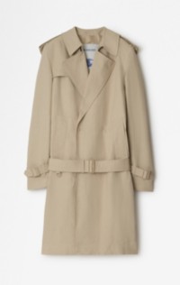 Long Tricotine Trench Coat