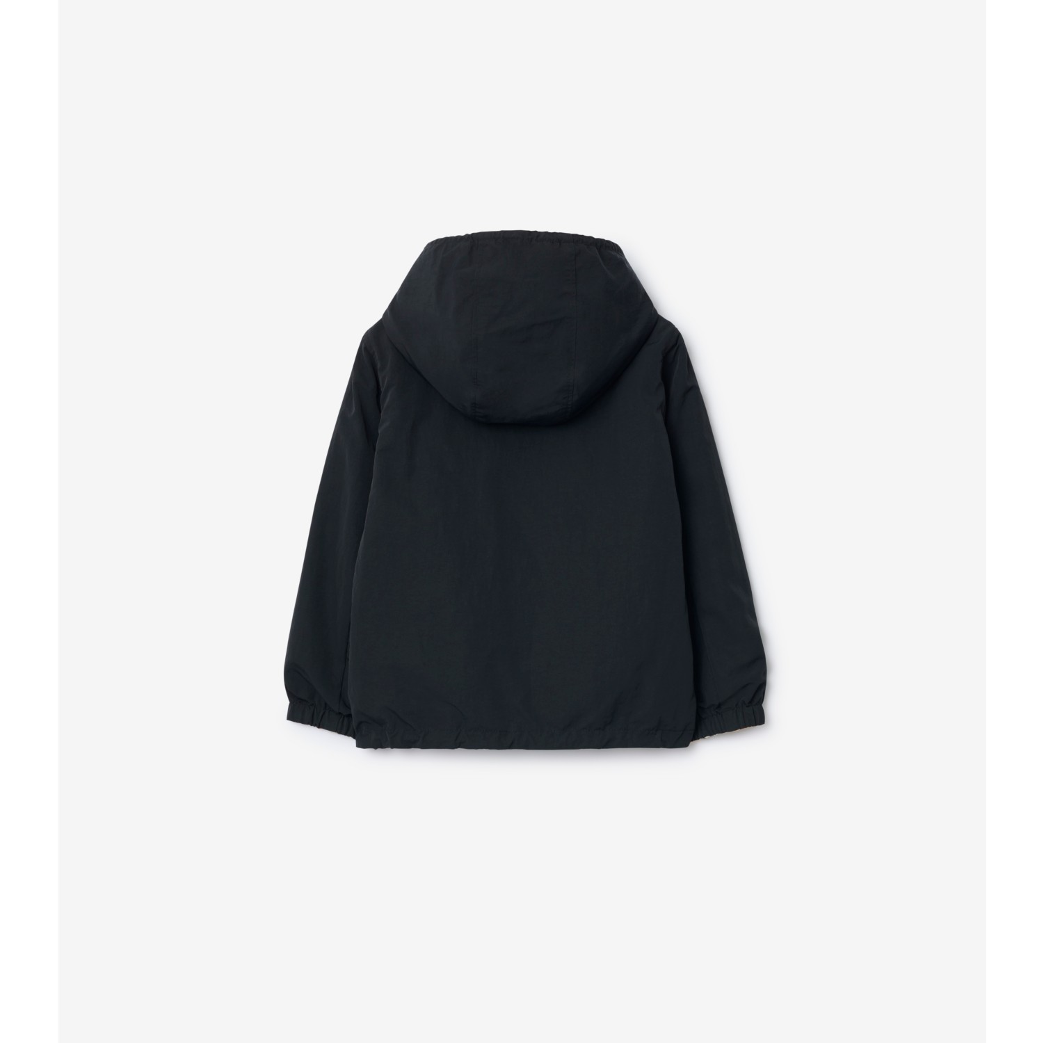 双面两穿格纹连帽外套