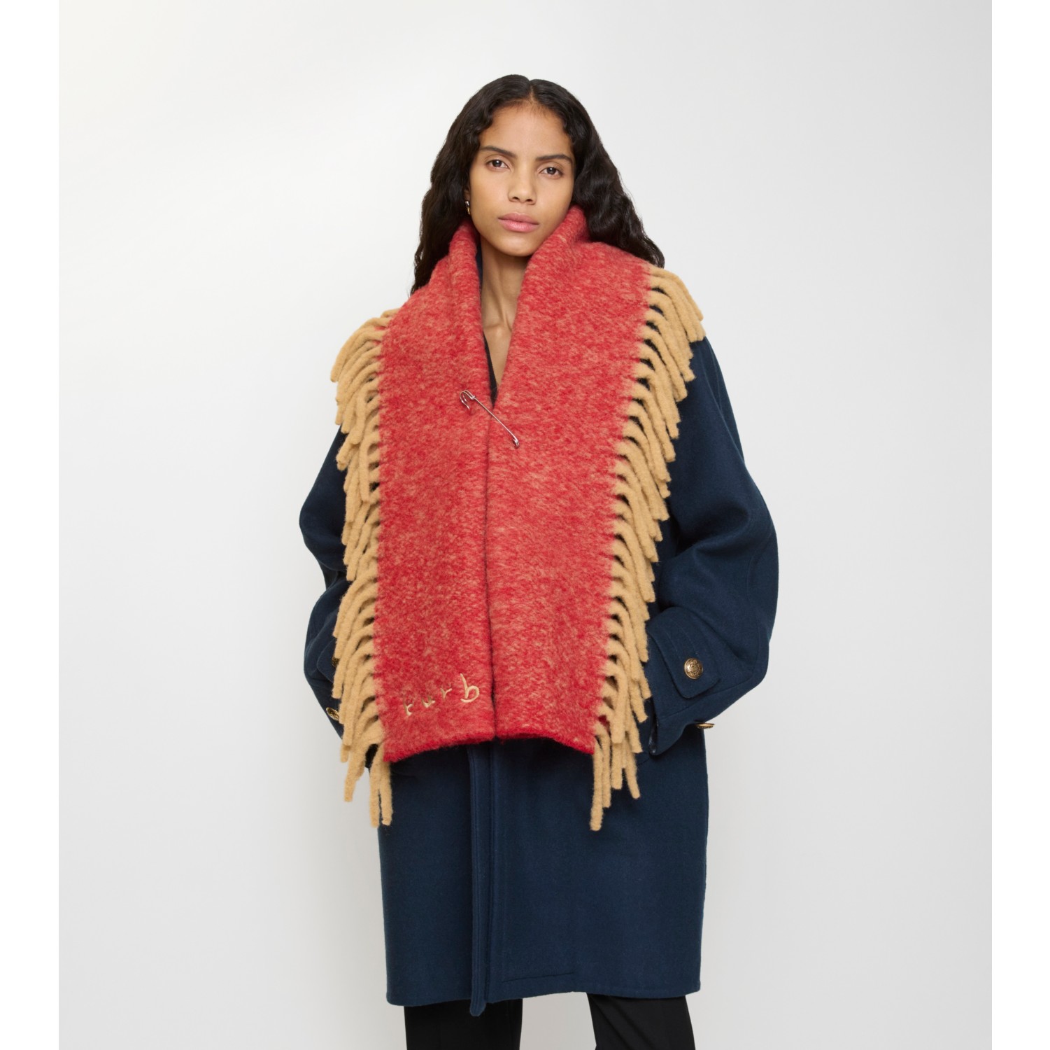 羊驼毛混纺 Happy 围巾