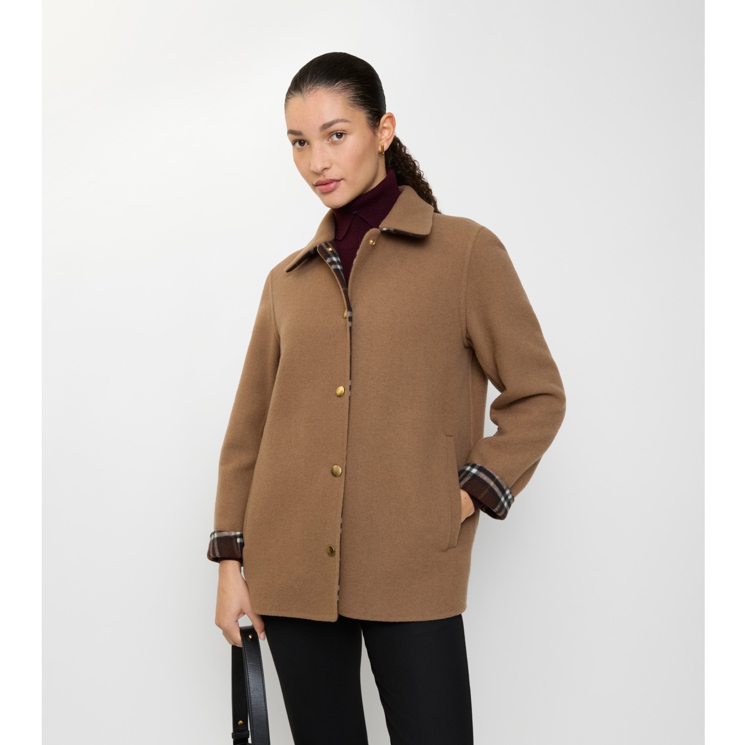 羊毛外套式衬衫